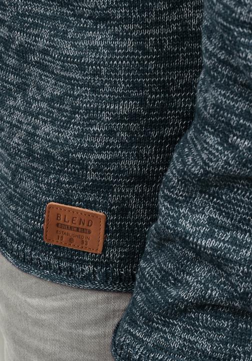 Actual product image Blend Dan Men's Jumper Knit Pullover With O-Neck Flecked (L)