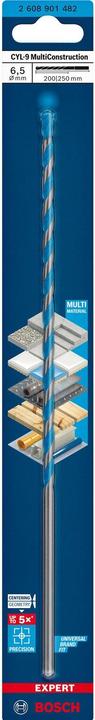 Produktbild Bosch Professional Zubehör EXPERT CYL-9 MultiConstruction Bohrer, 6,5 x 200 x 250 mm (6.00 Millimeter)