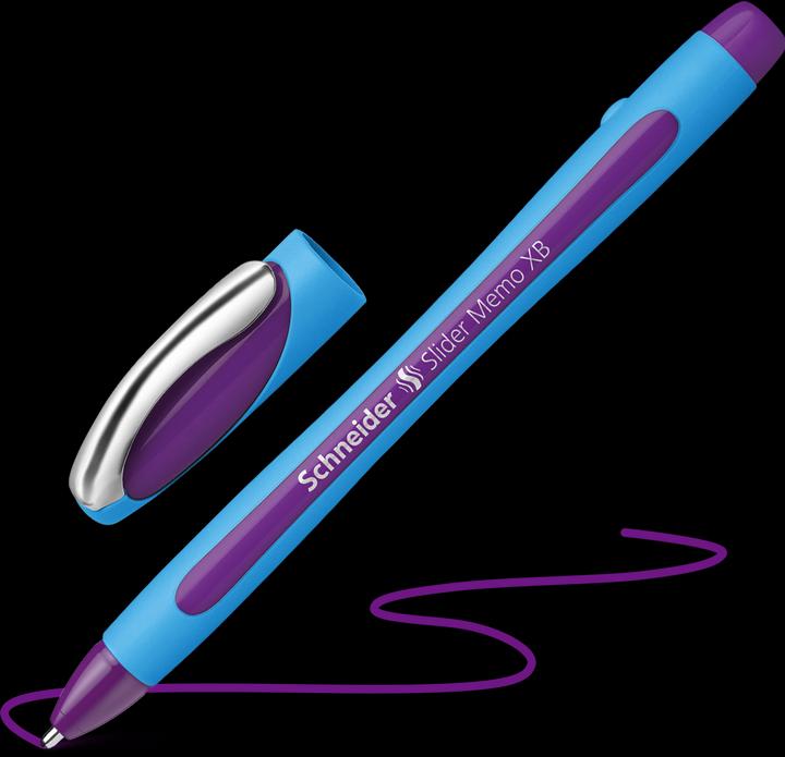 Produktbild Schneider Kugelschreiber Slider Memo (Violett, Blau, 1 x)