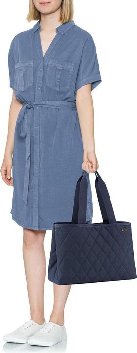 Actual product image reisenthel Bag Classic Shopper L Rhombus Midnight Blue
