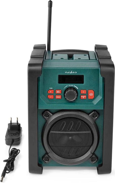 Produktbild Nedis DAB + Radio Tisch Ausführumg DAB+ / FM 2.2" Scharz-weiss Monitor Batteriebetrieben/Netzstromver (DAB+, FM, Bluetooth)