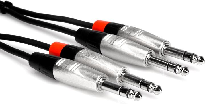 Hosa - PRO Cable 2 x TRS 6.35mm - 2 x TRS 1.5m (1.50 m)