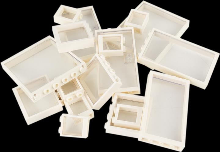 Produktbild LEGO Fenster + Tueren Mix Weiss NEU! Teile 18x
