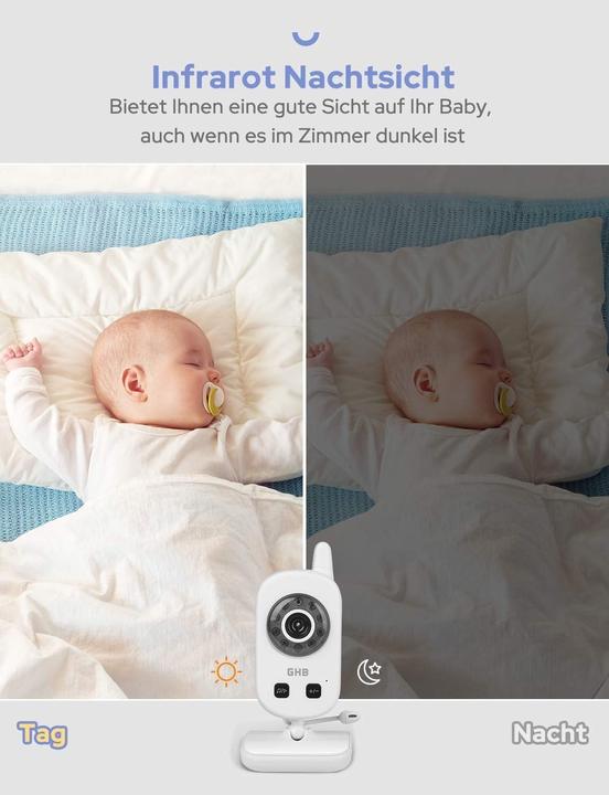 Immagine prodotto GHB Babyphone mit Kamera und ECO-Modus (Video e audio)