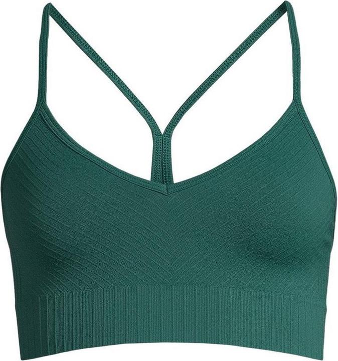 CASALL Nahtloses, geripptes Sporttop mit Grafik (S)