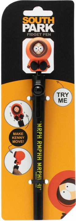 Actual product image Thumbs Up South Park biros, fidget pen with stick-on figure, pen in merchandise