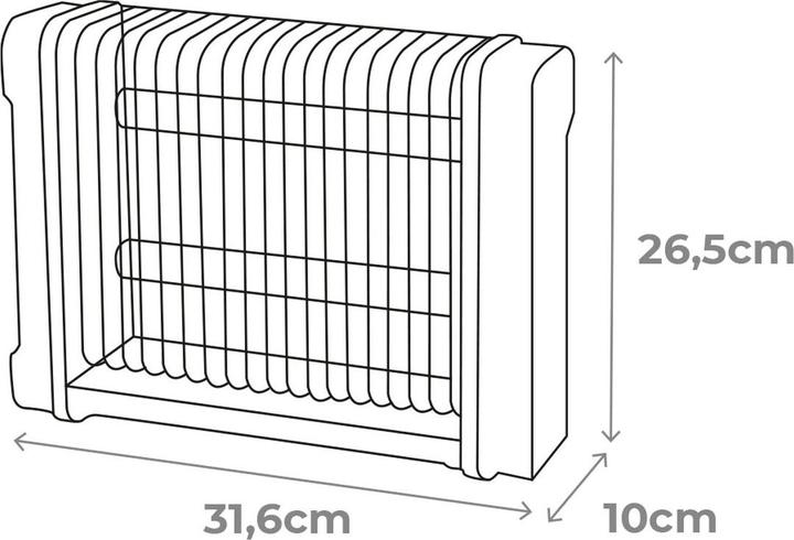 Produktbild EDM Elektrischer Mückenschutz 06520 Schwarz 6 W RMS x 2 12 W 31,6 x 10 x 26,3 cm