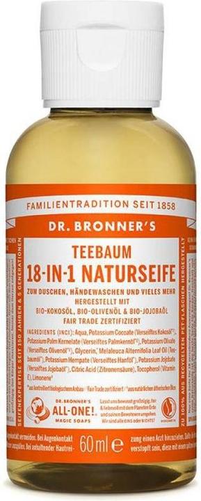Immagine prodotto Dr. Bronner's 18-IN-1 Albero del tè (Sapone liquido, 240 ml)