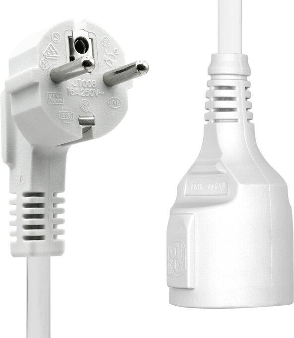 Produktbild ProXtend PC-FAF-005W Stromkabel Weiss 5 m Netzstecker Typ F (5 m)