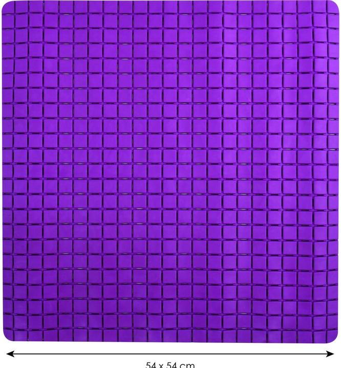 Produktbild spirella Tapis Anti Derapant Quadro Premium 54 X 54 cm Viol (54 x 54 cm)