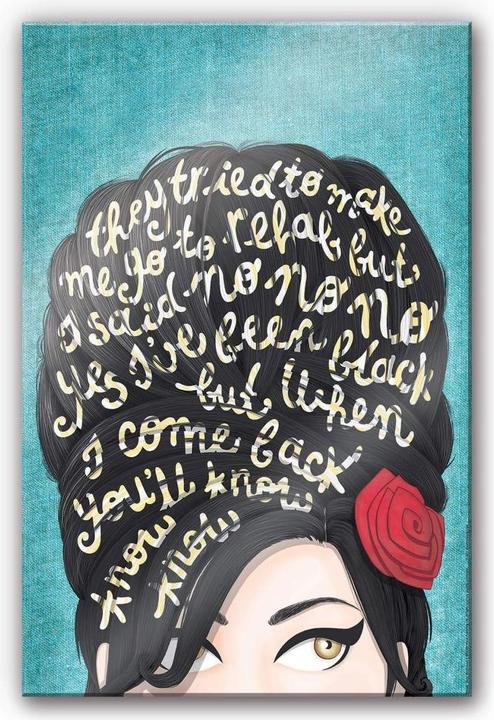 Image du produit Trenddeko Tohmé - Amy Winehouse : Rehab (70 x 100 cm)