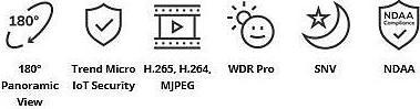 Actual product image Vivotek CC9160-H(HS)(CM) IP camera 1080p WDR PoE (1920 x 1080 Pixels)
