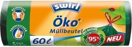 Produktbild Swirl Müllbeutel Öko 114234 60,0 l grün, 8 St. (8 x, 60 l)
