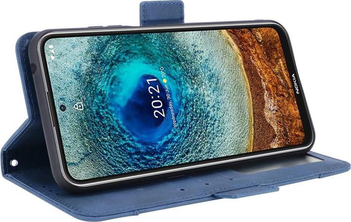 Productafbeelding Cover-Discount Nokia X20 - Hoesje met veel kaartsleuven blauw (Nokia X20)
