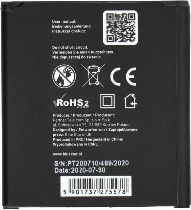 Actual product image Battery Blue Star BLUE STAR PREMIUM battery for SAMSUNG Core Prime G3608 G3606 G3609 2200 mAh