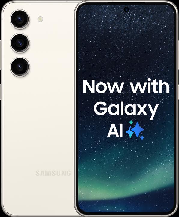Image du produit Samsung Galaxy S23 (128 Go, Crème, 6.10", SIM + eSIM, 50 Mpx, 5G)