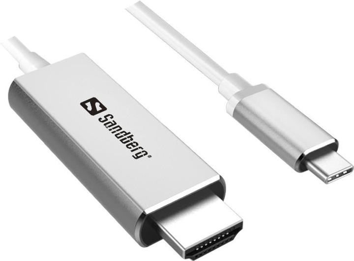 Actual product image Sandberg USB Typ C — HDMI (Typ A) (2 m, HDMI, USB Type C)
