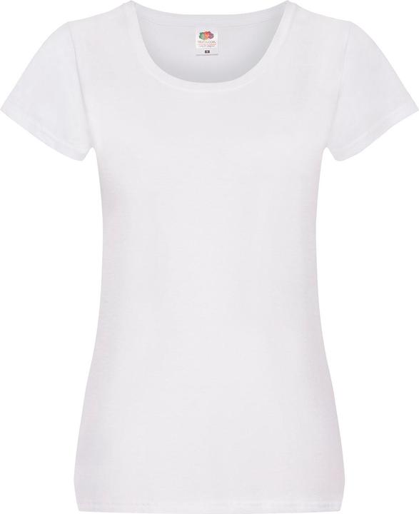 Fruit of the Loom Damen T-Shirt, Weiss