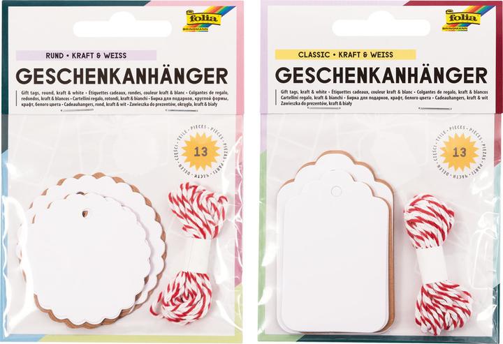 Image du produit Folia Étiquette cadeau (Décoration pour cadeau, 12 x)