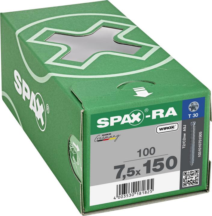 Produktbild Spax Rahmenanker mit Zylinderkopf ®-RA (100 Schrauben pro Stück)