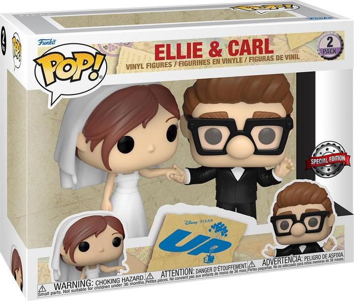 Image du produit Funko Là-haut pack 2 POP! figurines vinyles Ellie & Carl Wedding 9 cm