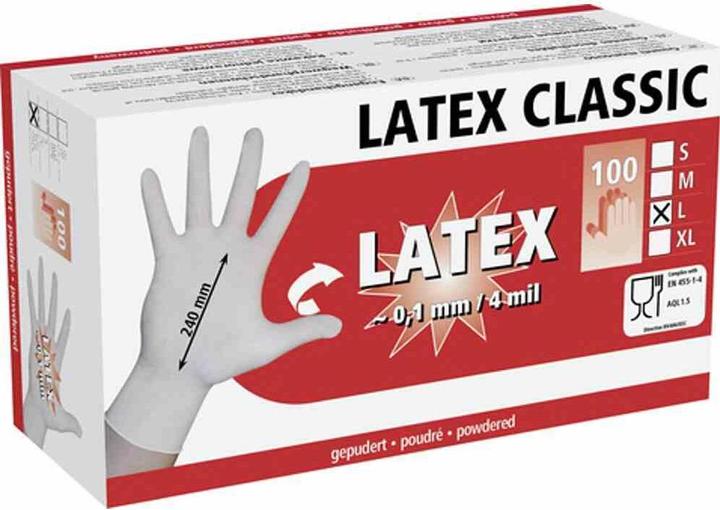 Produktbild Kerbl Handschuhe Latex Gr.L leicht gepudert,VE:100St. (L)