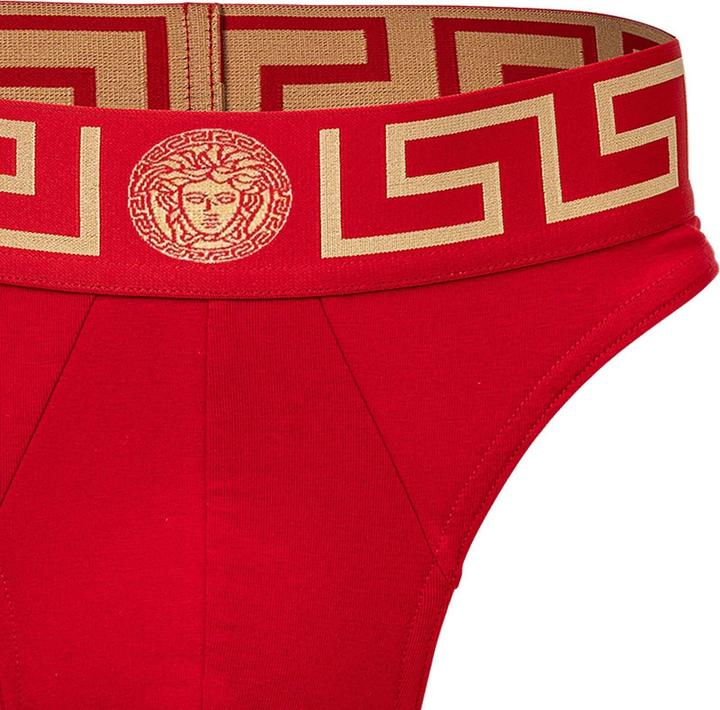 Versace Underpants Thong Jersey Topeka Bi-Stretch Cotton Organic New Logo (L, Einzelpack)