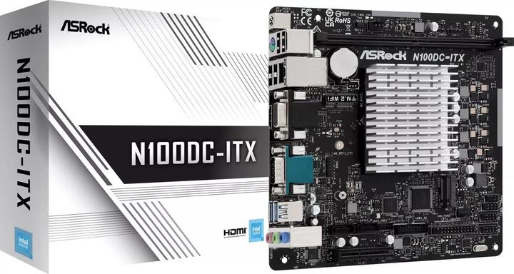 AsRock N100DC-ITX (NA (CPU integrata), SoC Intel, Mini-ITX)