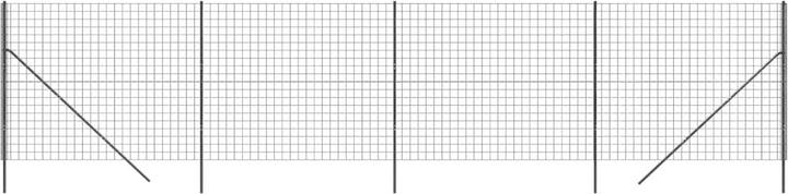 Produktbild VidaXL Maschendrahtzaun Anthrazit 2,2x10 m Verzinkter Stahl