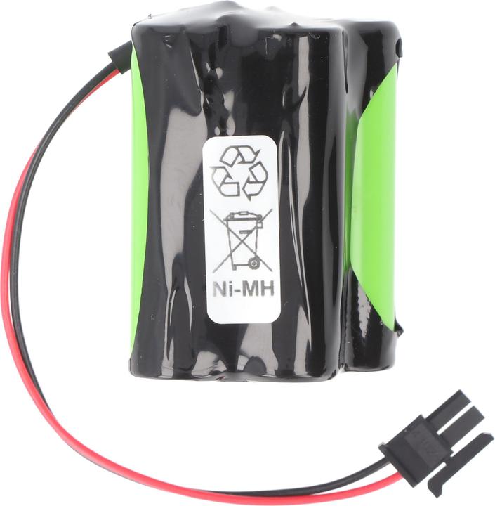 Actual product image XCell Notleuchtenakku NiMH 4,8V 1100mAh F2+2 Mignon AA mit 150mm Kabel & Stecker ersetzt Inotec 890014 (1 pcs., Device specific, 1100 mAh, Battery + charger)