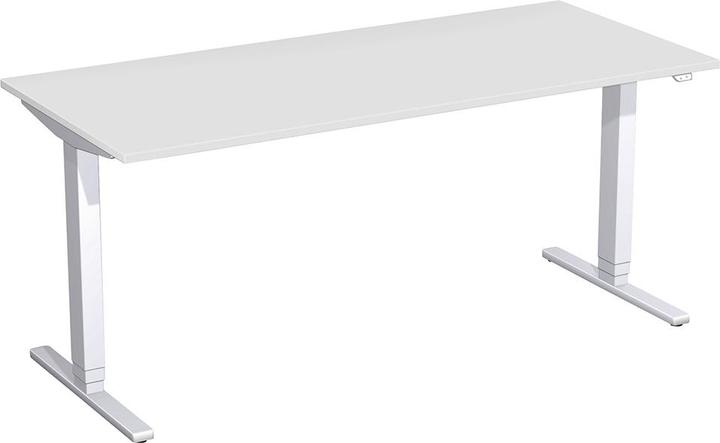 Produktbild Geramöbel Elektro-Hubtisch 180x80x65-125cm Lichtgrau/Silber