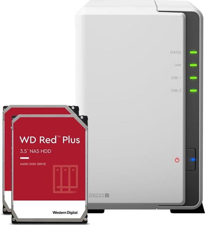 Produktbild Synology DS223j (2 x 2 TB, WD Red Plus)