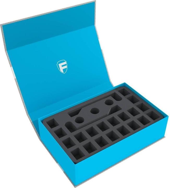 Immagine prodotto Feldherr HSMB075P14 - Scatola magnetica blu per Subbuteo - 4 squadre (Schiuma solida)