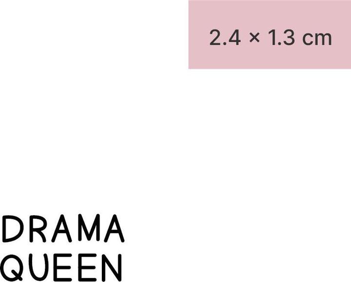 Produktbild minink Temporäres Tattoo – DRAMA QUEEN