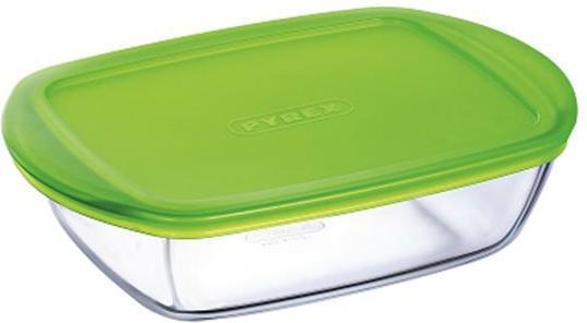 Pyrex Glasschüssel mit Deckel, rechteckig, 28 x 20 cm, 2,6 l (2.50 l)
