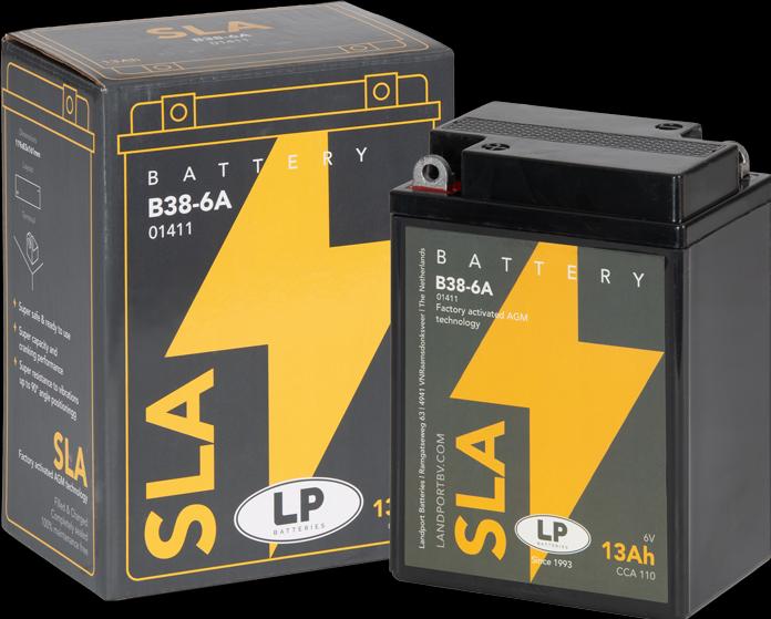 Immagine prodotto Landport Batteria per moto Gel SLA B38/6A (3MO1) 6V 13Ah (6 V, 13 Ah)