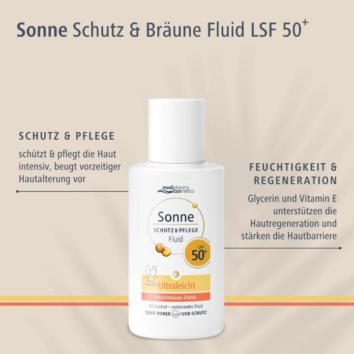 Actual product image Dr. Theiss SUN SCHU+PFL FLUI LSF50+ (Suntan cream, SPF 50+, 50 ml)