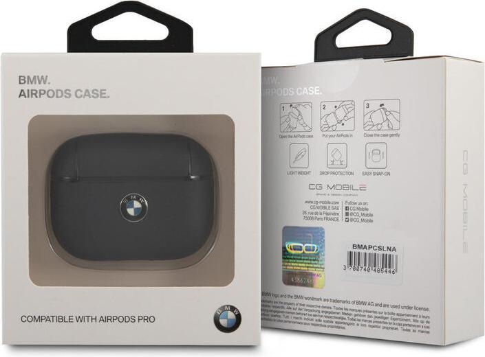 Immagine prodotto BMW Custodia AirPods Pro Sleeve in pelle blu scuro con logo in metallo n.522 (Manicotto per cuffie)