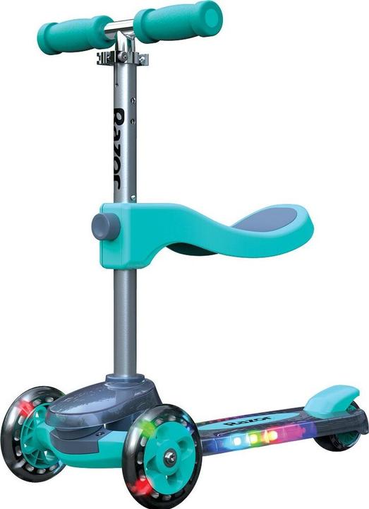 Actual product image Razor Rollie DLX 2-in-1 Convertible, light up deck - Teal - (20073645)