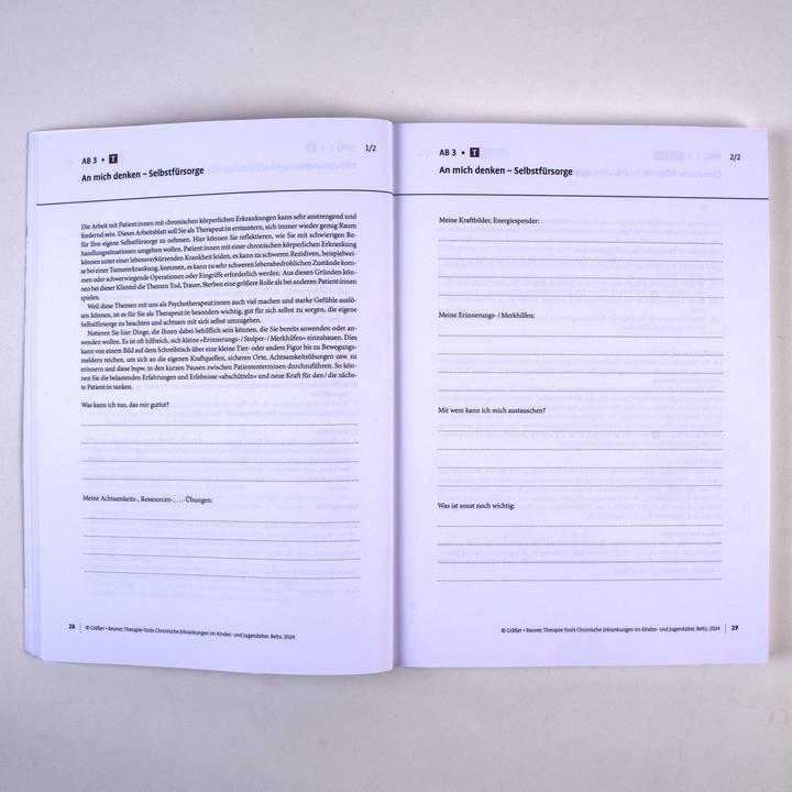 Produktbild Therapie-Tools Chronische Erkrankungen im Kindes- und Jugendalter (Deutsch, Gitta Reuner, Melanie Gräßer, 2024)