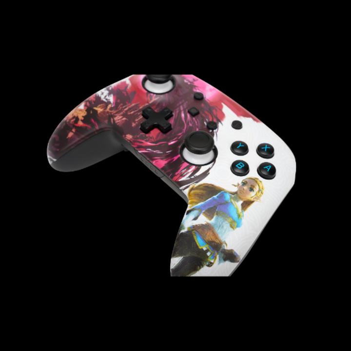 Image du produit PowerA Manette Switch sans fil améliorée - Zelda Blood Moon (rose/blanc) (Switch Lite, Switch)