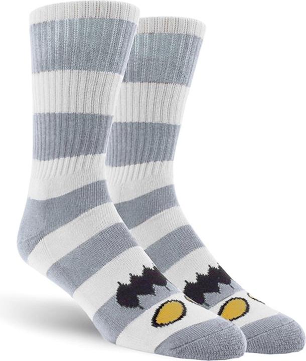Toy Machine Monster Big Strip Crew Socks (Einzelpack, One Size)