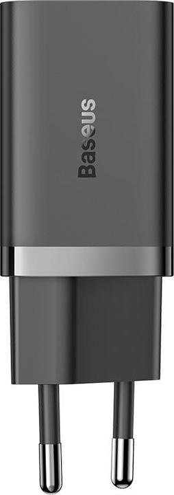 Actual product image Baseus Wall charger GaN5 40W, 2x USB C (Black) (40 W)