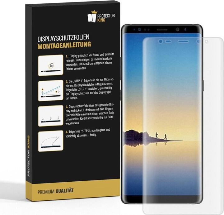 Produktbild Protectorking 6x Panzerfolie Anti-Shock Full Cover HD Klar (6 Stück, Samsung Galaxy Note 8)
