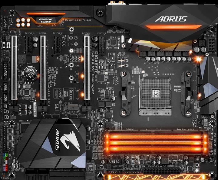 Image du produit Gigabyte Aorus GA-AX370 Gaming K7 (AM4, AMD X370, ATX)
