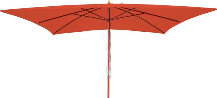 Image du produit Mendler Parasol Florida, 3x4m polyester/bois 6kg - terracotta (4 m)