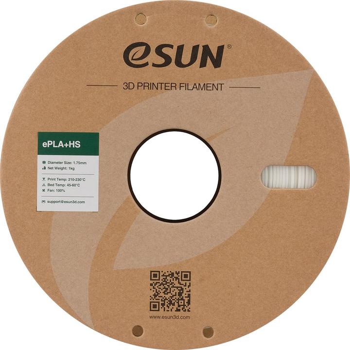Actual product image eSUN EPLA+HS 1,75mm WHITE 1kg (PLA+, 1.75 mm, 1000 g, White)
