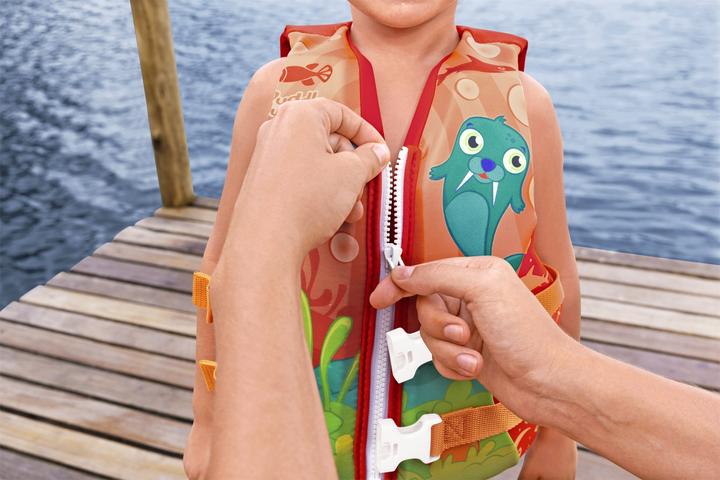 Image du produit Bestway Puddle Jumper® Gilet de sauvetage morse avec housse textile, 3-6 ans (19 - 30 kg)