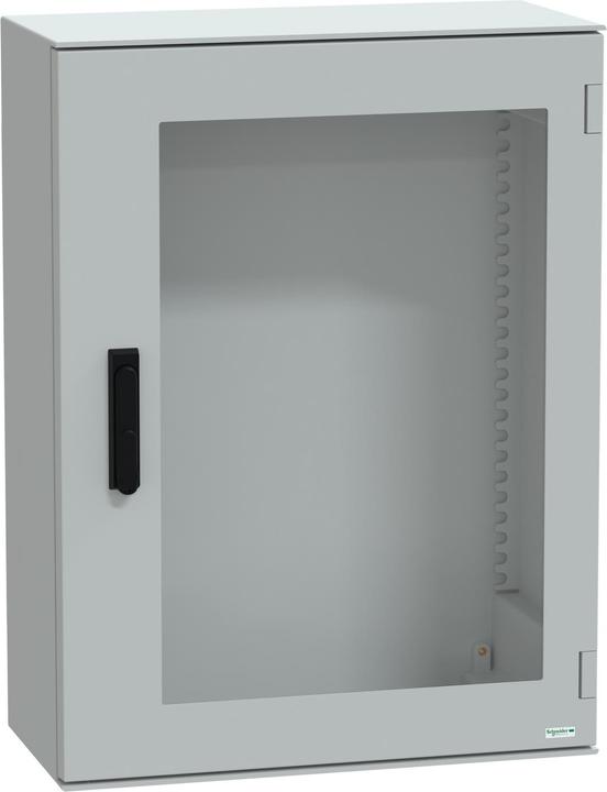 Schneider Electric Polyester enclosure PLM wall mounting, without MP H847x636xD300mm IP66, transparent door 3-P.