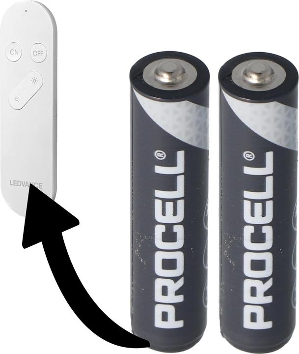 Immagine prodotto Duracell Batterie passend für Ledvance Smart+ WiFi Remote 2x Procell Alkaline LR03 Micro AAA (2 pz., AAA)